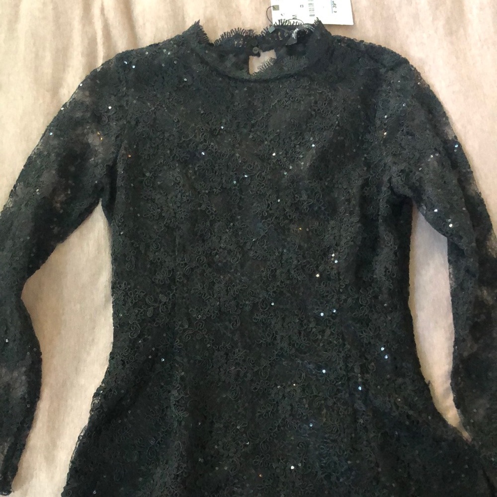 Zara black lace top